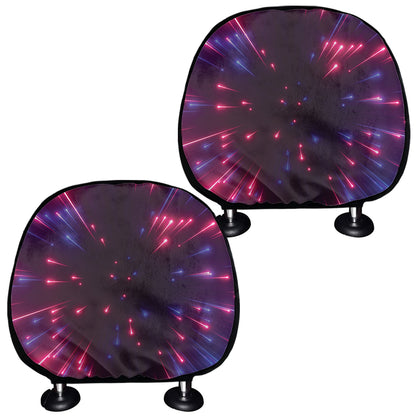Cosmic Hyperspace Print Car Headrest Covers