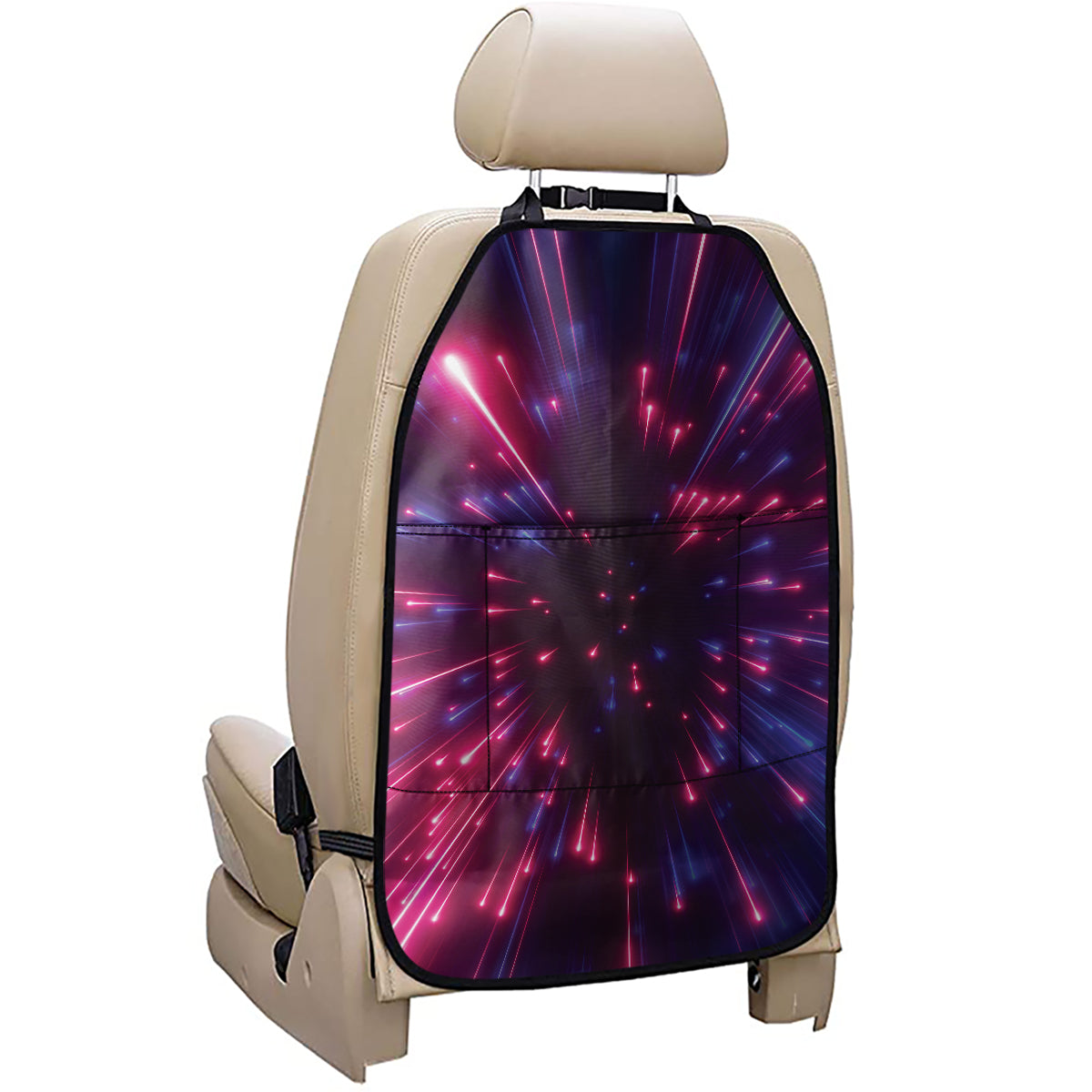 Cosmic Hyperspace Print Car Seat Organizers