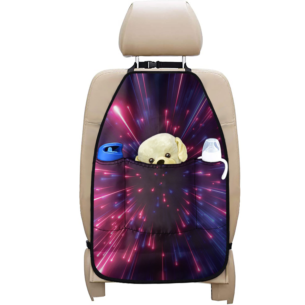 Cosmic Hyperspace Print Car Seat Organizers