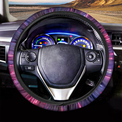 Cosmic Hyperspace Print Car Steering Wheel Cover