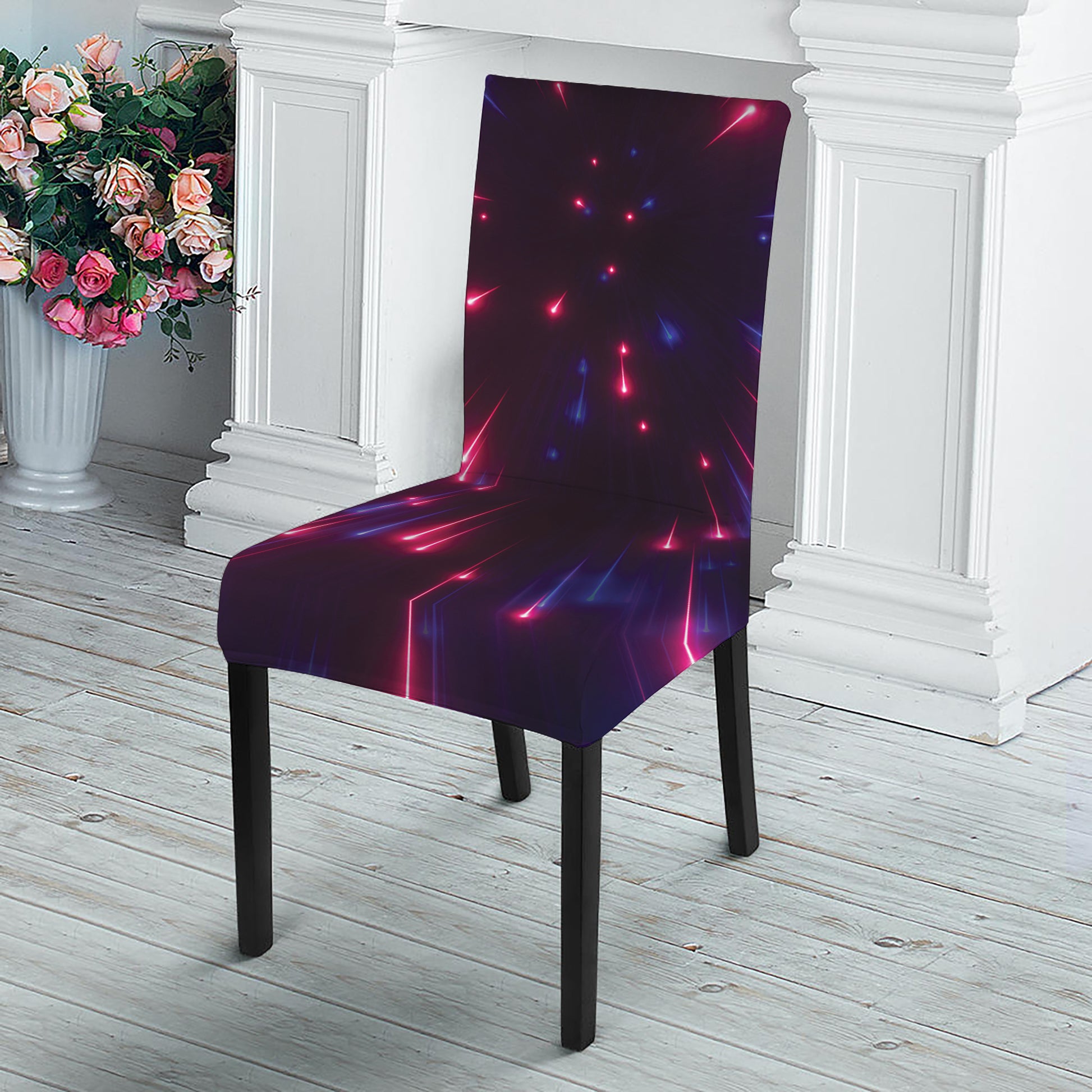 Cosmic Hyperspace Print Dining Chair Slipcover