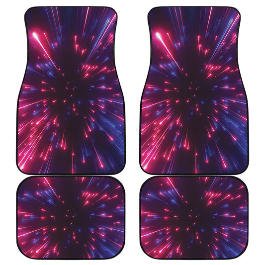 Cosmic Hyperspace Print Front and Back Car Floor Mats