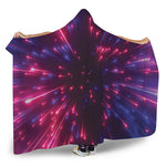 Cosmic Hyperspace Print Hooded Blanket