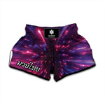 Cosmic Hyperspace Print Muay Thai Boxing Shorts