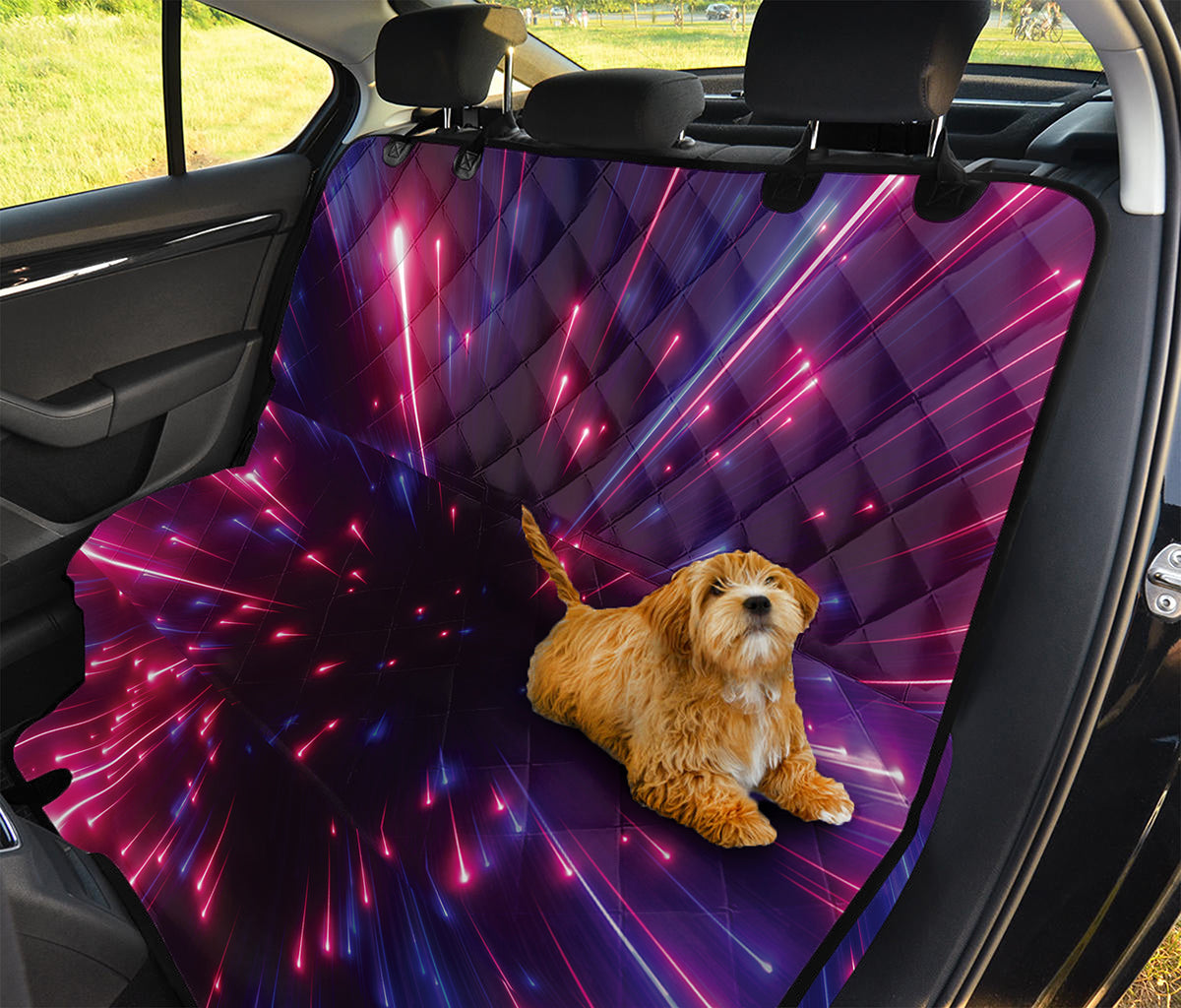 Cosmic Hyperspace Print Pet Car Back Seat Cover