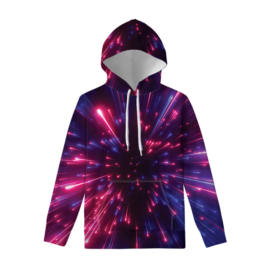 Cosmic Hyperspace Print Pullover Hoodie