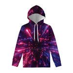 Cosmic Hyperspace Print Pullover Hoodie
