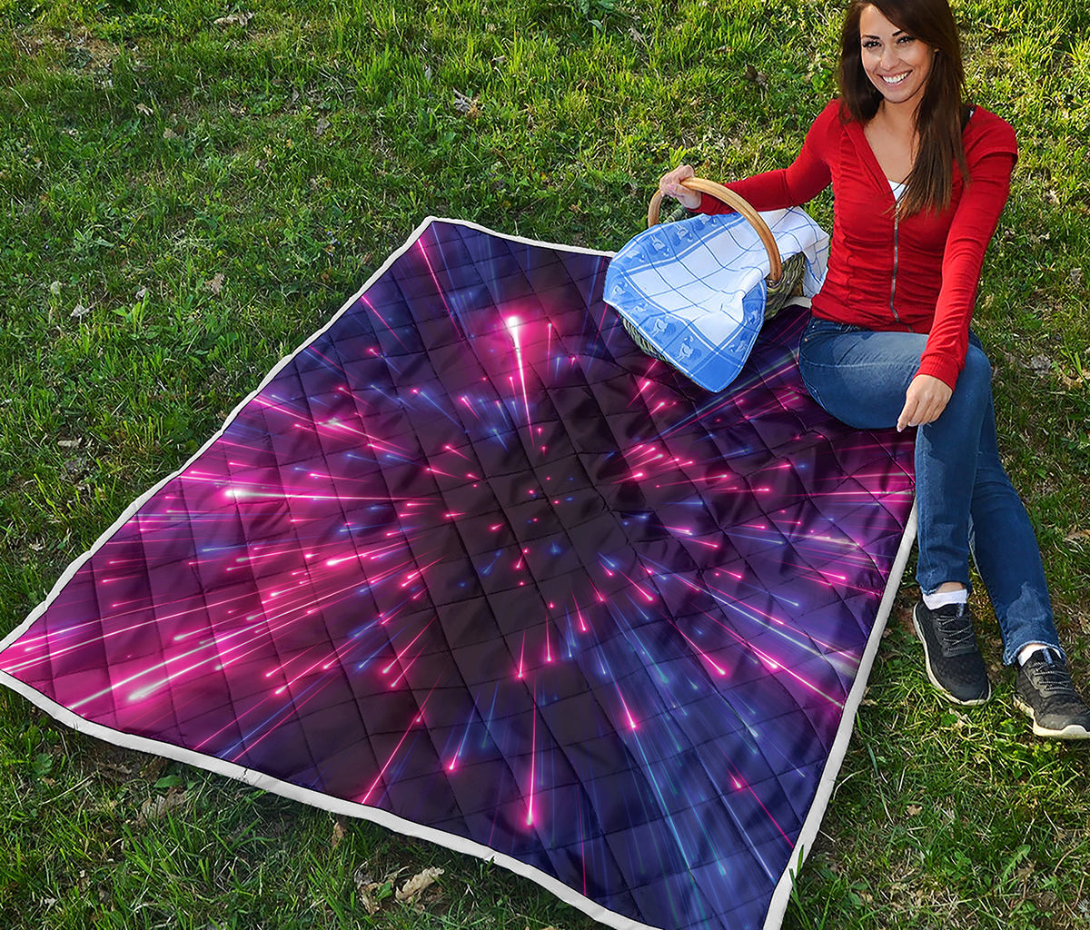 Cosmic Hyperspace Print Quilt