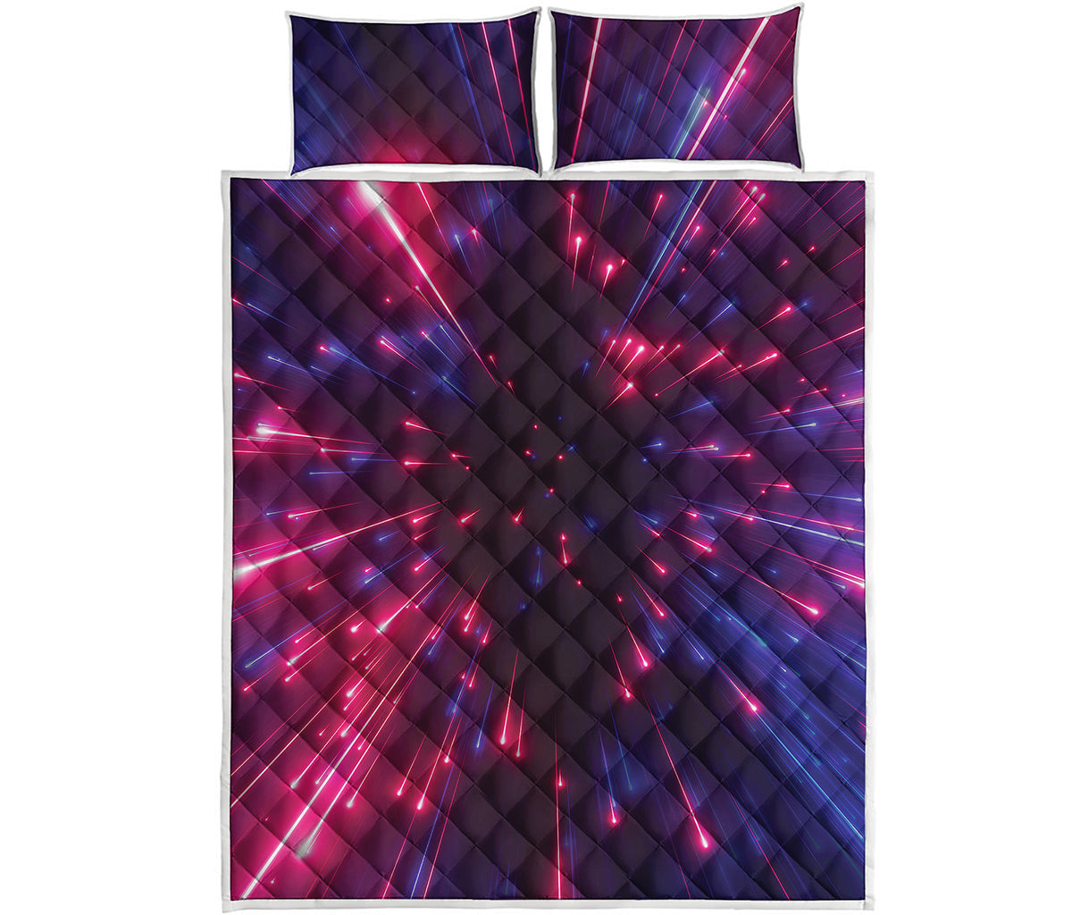 Cosmic Hyperspace Print Quilt Bed Set