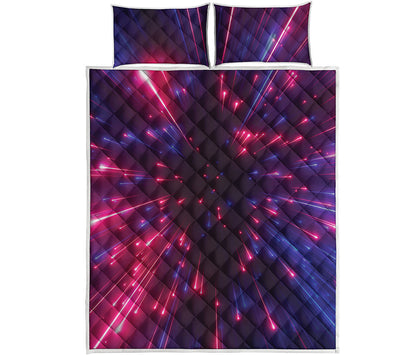 Cosmic Hyperspace Print Quilt Bed Set