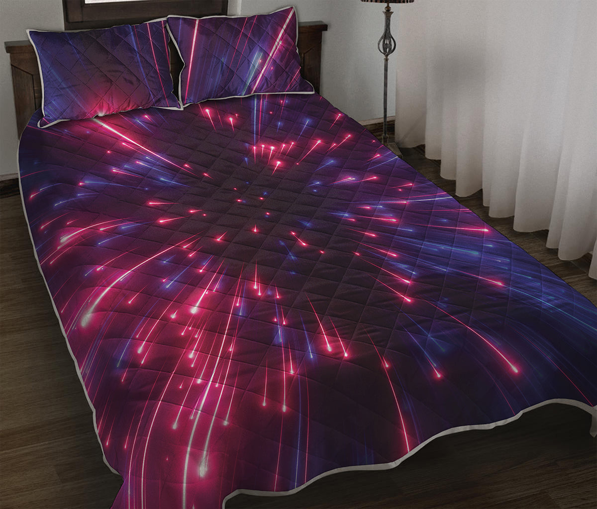 Cosmic Hyperspace Print Quilt Bed Set