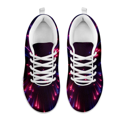 Cosmic Hyperspace Print White Sneakers