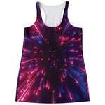 Cosmic Hyperspace Print Women's Racerback Tank Top