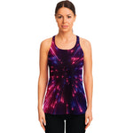 Cosmic Hyperspace Print Women's Racerback Tank Top