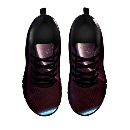 Cosmic Space Print Black Sneakers