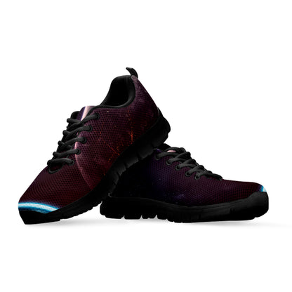 Cosmic Space Print Black Sneakers