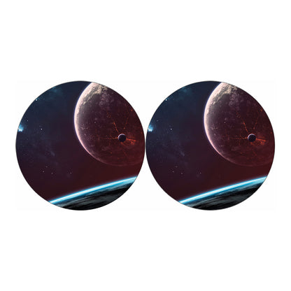 Cosmic Space Print Car Coasters