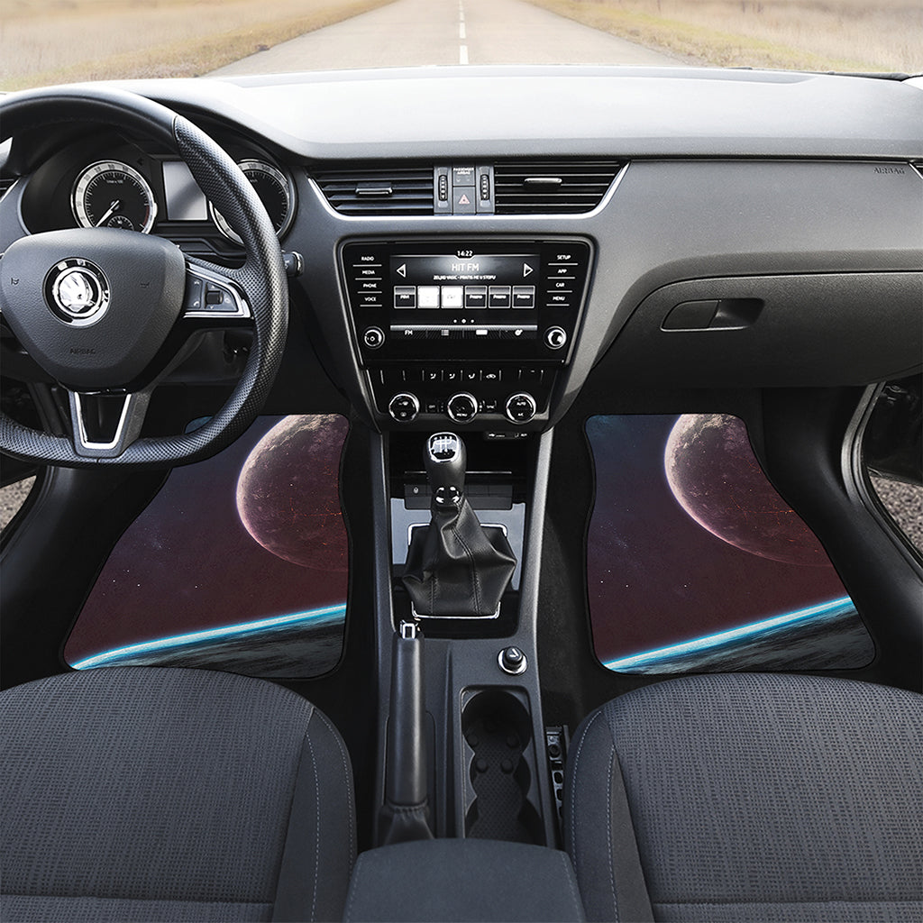 Cosmic Space Print Front and Back Car Floor Mats