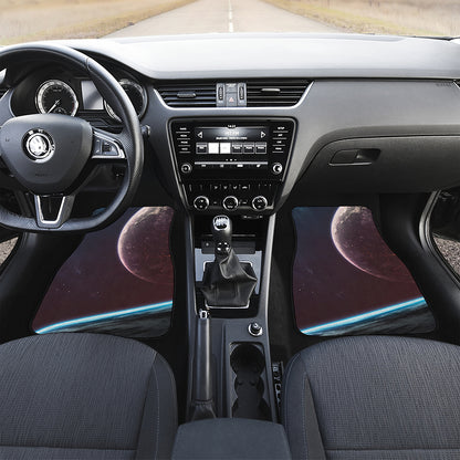 Cosmic Space Print Front and Back Car Floor Mats