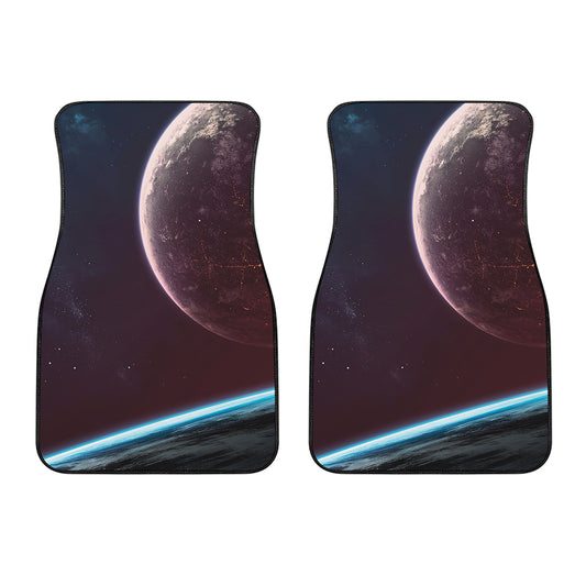 Cosmic Space Print Front Car Floor Mats