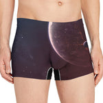 Cosmic Space Print Men's Boxer Briefs