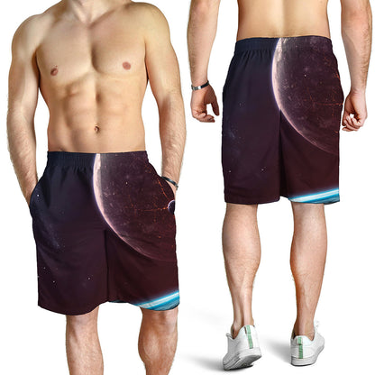 Cosmic Space Print Men's Shorts