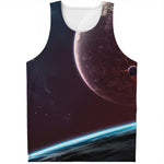 Cosmic Space Print Men's Tank Top
