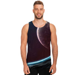 Cosmic Space Print Men's Tank Top