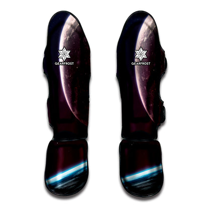 Cosmic Space Print Muay Thai Shin Guard