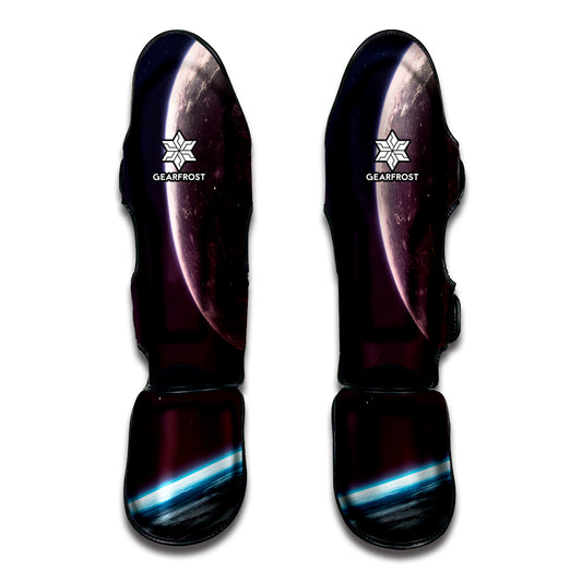 Cosmic Space Print Muay Thai Shin Guard