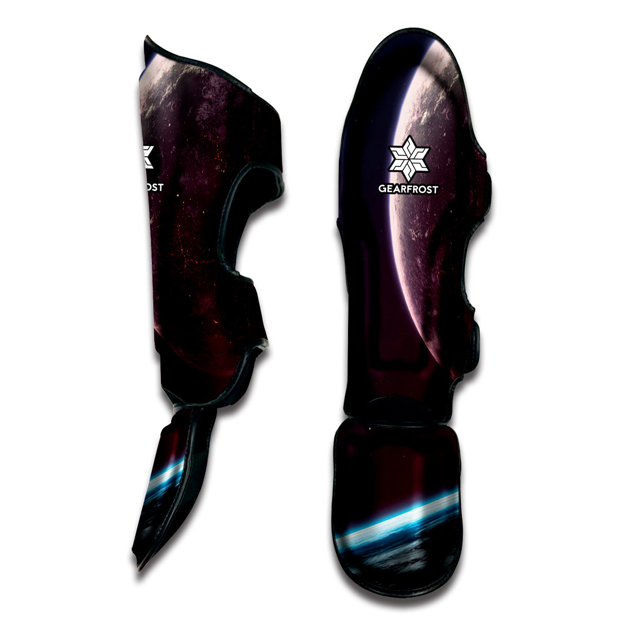 Cosmic Space Print Muay Thai Shin Guard