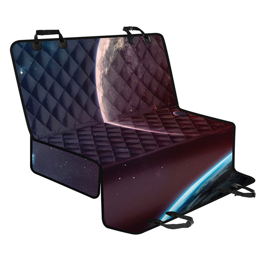 Cosmic Space Print Pet Car Back Seat Cover