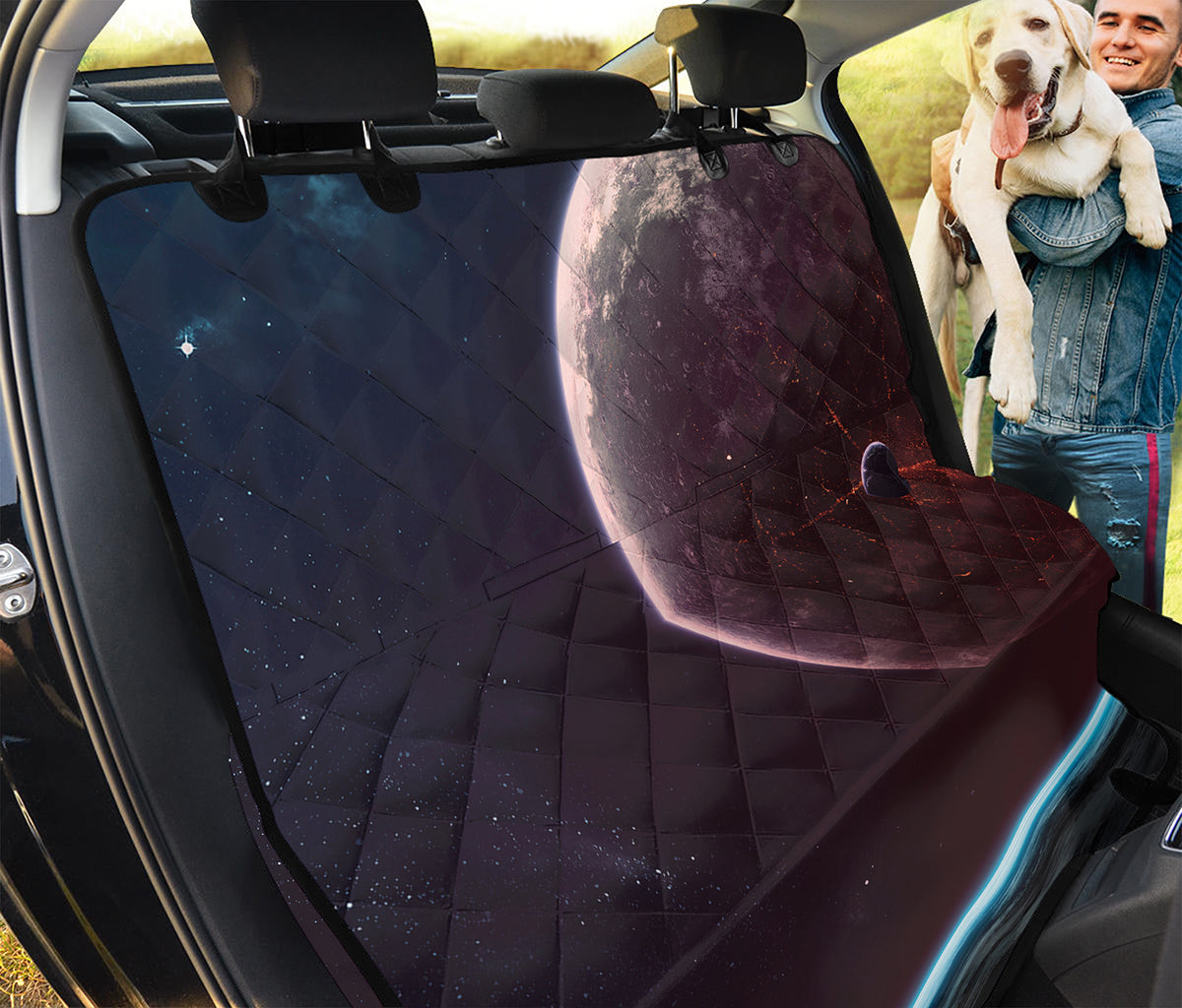 Cosmic Space Print Pet Car Back Seat Cover