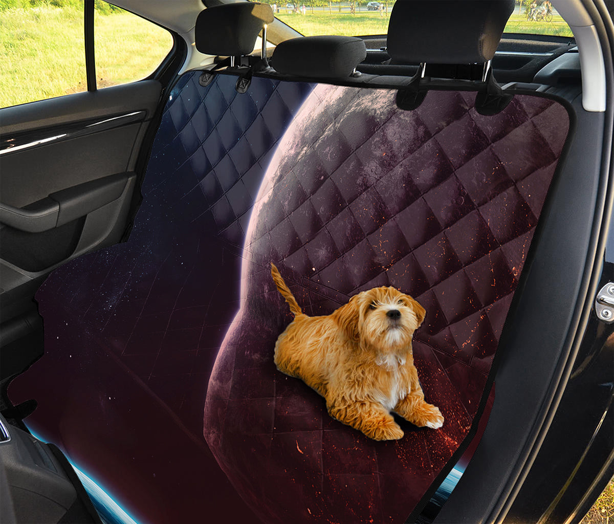 Cosmic Space Print Pet Car Back Seat Cover
