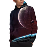 Cosmic Space Print Pullover Hoodie