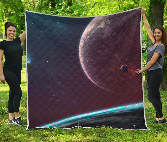 Cosmic Space Print Quilt