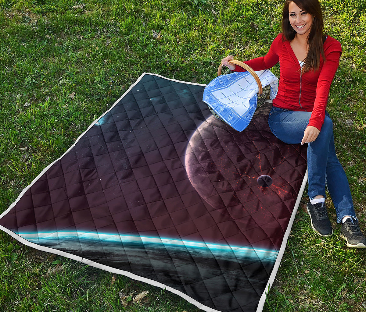 Cosmic Space Print Quilt