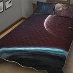 Cosmic Space Print Quilt Bed Set