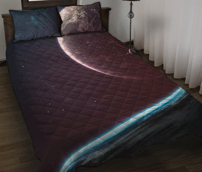 Cosmic Space Print Quilt Bed Set