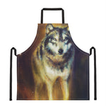 Cosmic Wolf Portrait Print Apron