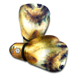 Cosmic Wolf Portrait Print Boxing Gloves