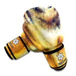 Cosmic Wolf Portrait Print Boxing Gloves
