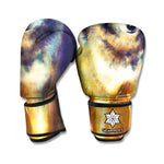 Cosmic Wolf Portrait Print Boxing Gloves