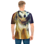 Cosmic Wolf Portrait Print Men's T-Shirt