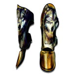 Cosmic Wolf Portrait Print Muay Thai Shin Guard