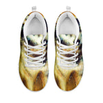 Cosmic Wolf Portrait Print White Sneakers