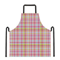 Cotton Candy Pastel Plaid Pattern Print Apron