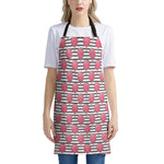 Cotton Candy Striped Pattern Print Apron