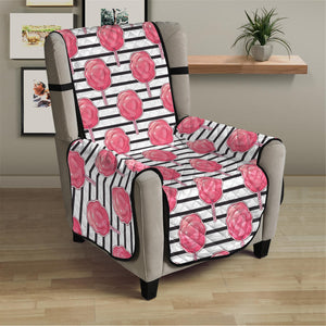 Cotton Candy Striped Pattern Print Armchair Protector