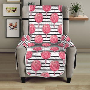 Cotton Candy Striped Pattern Print Armchair Protector